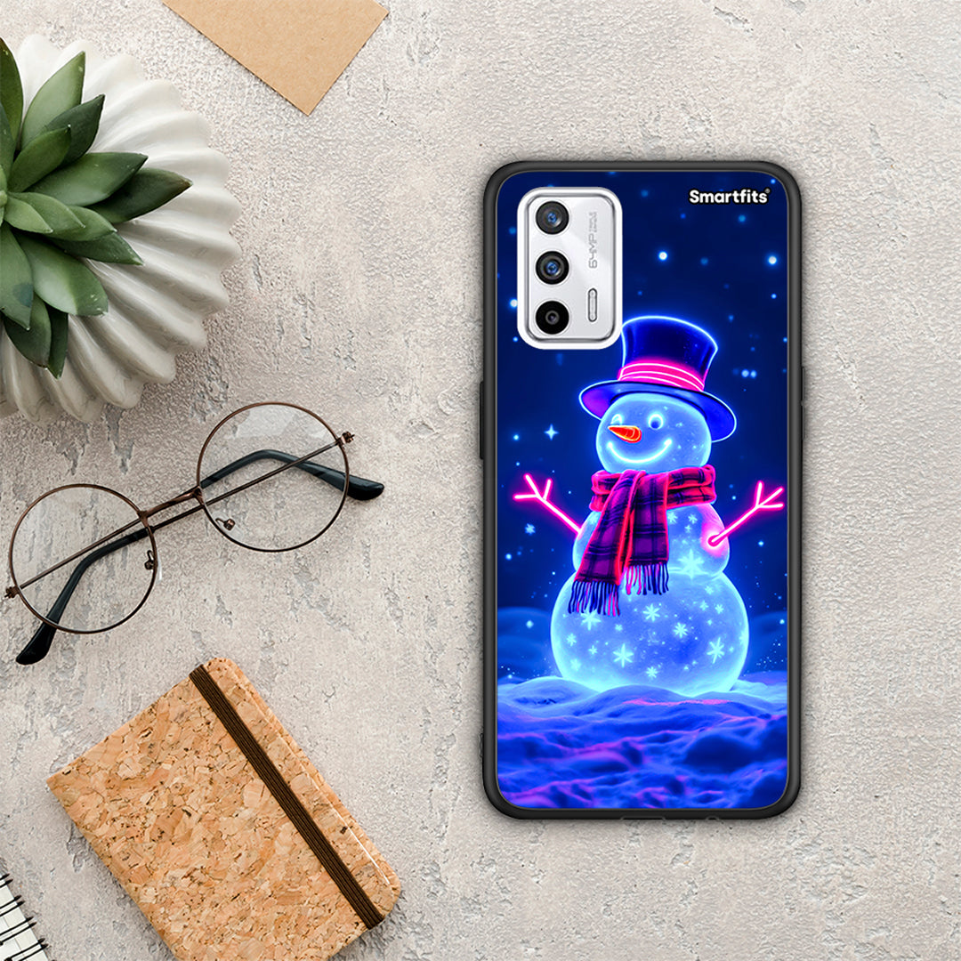 Christmas Neon Snowman - Realme GT θήκη