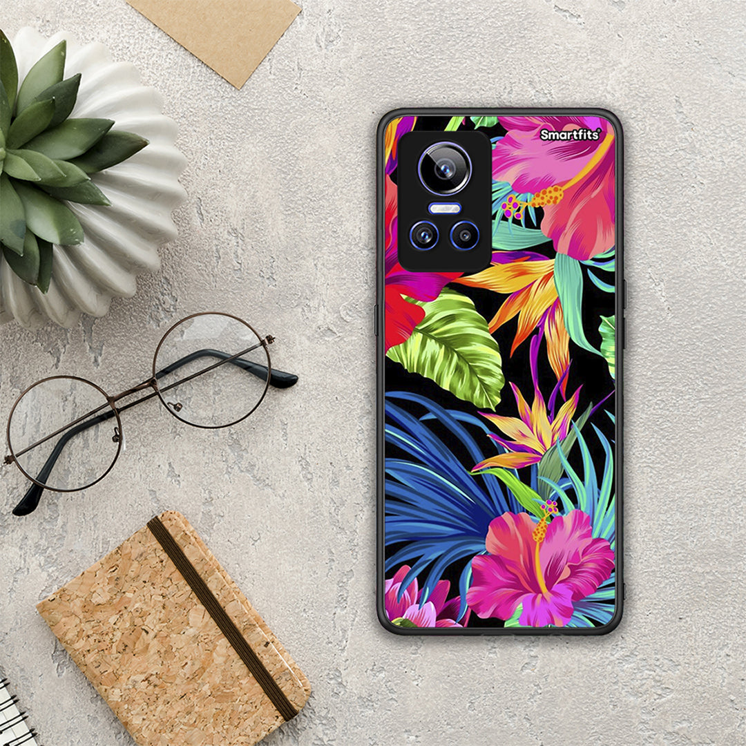 Tropical Flowers - Realme GT Neo 3 θήκη