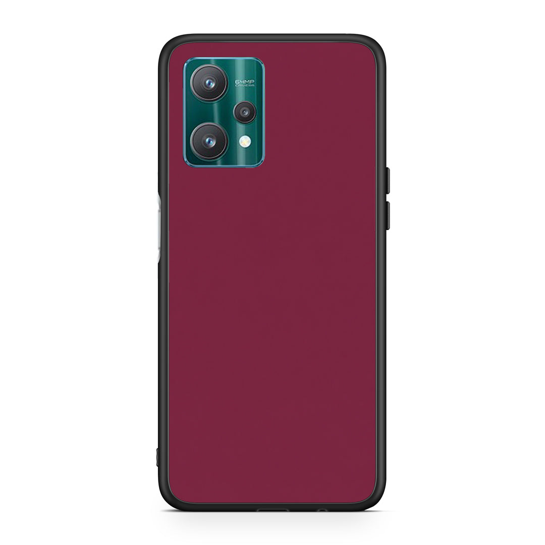 Θήκη Realme 9 Pro Burgundy από τη Smartfits με σχέδιο στο πίσω μέρος και μαύρο περίβλημα | Realme 9 Pro Burgundy case with colorful back and black bezels