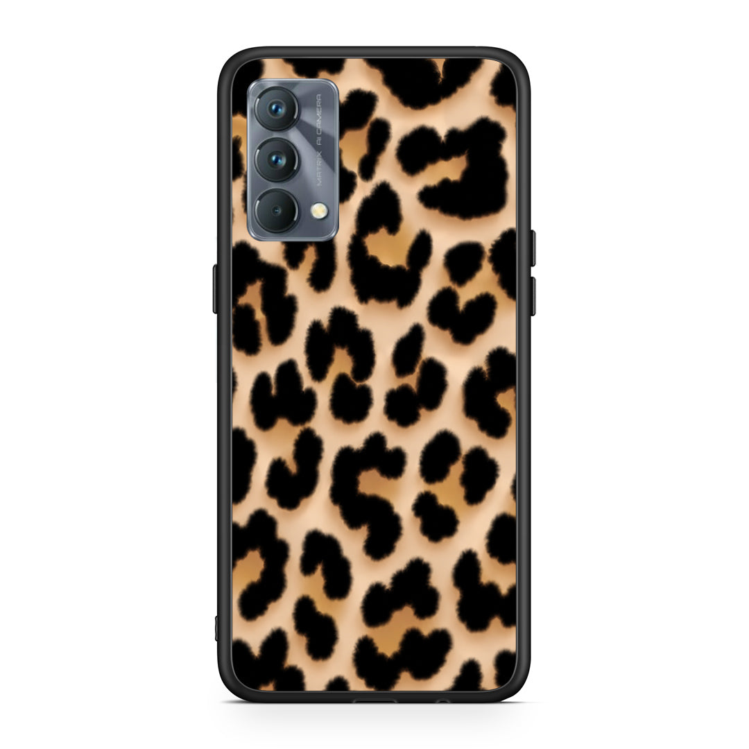 Θήκη Realme GT Master Leopard Print Tan Large από τη Smartfits με σχέδιο στο πίσω μέρος και μαύρο περίβλημα | Realme GT Master Leopard Print Tan Large case with colorful back and black bezels