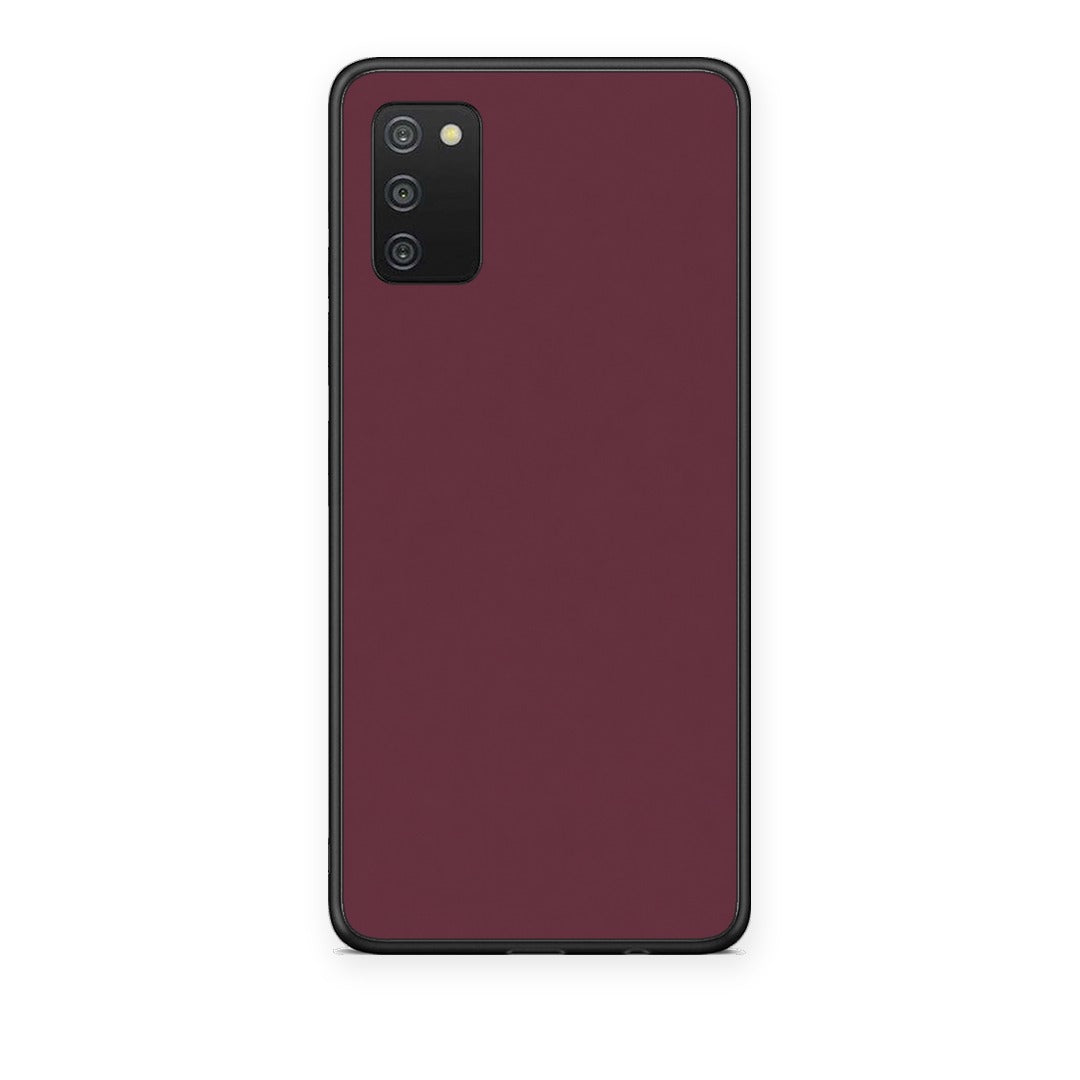 Θήκη Samsung Galaxy A02s / M02s / F02s Muted Burgundy από τη Smartfits με σχέδιο στο πίσω μέρος και μαύρο περίβλημα | Samsung Galaxy A02s / M02s / F02s Muted Burgundy case with colorful back and black bezels