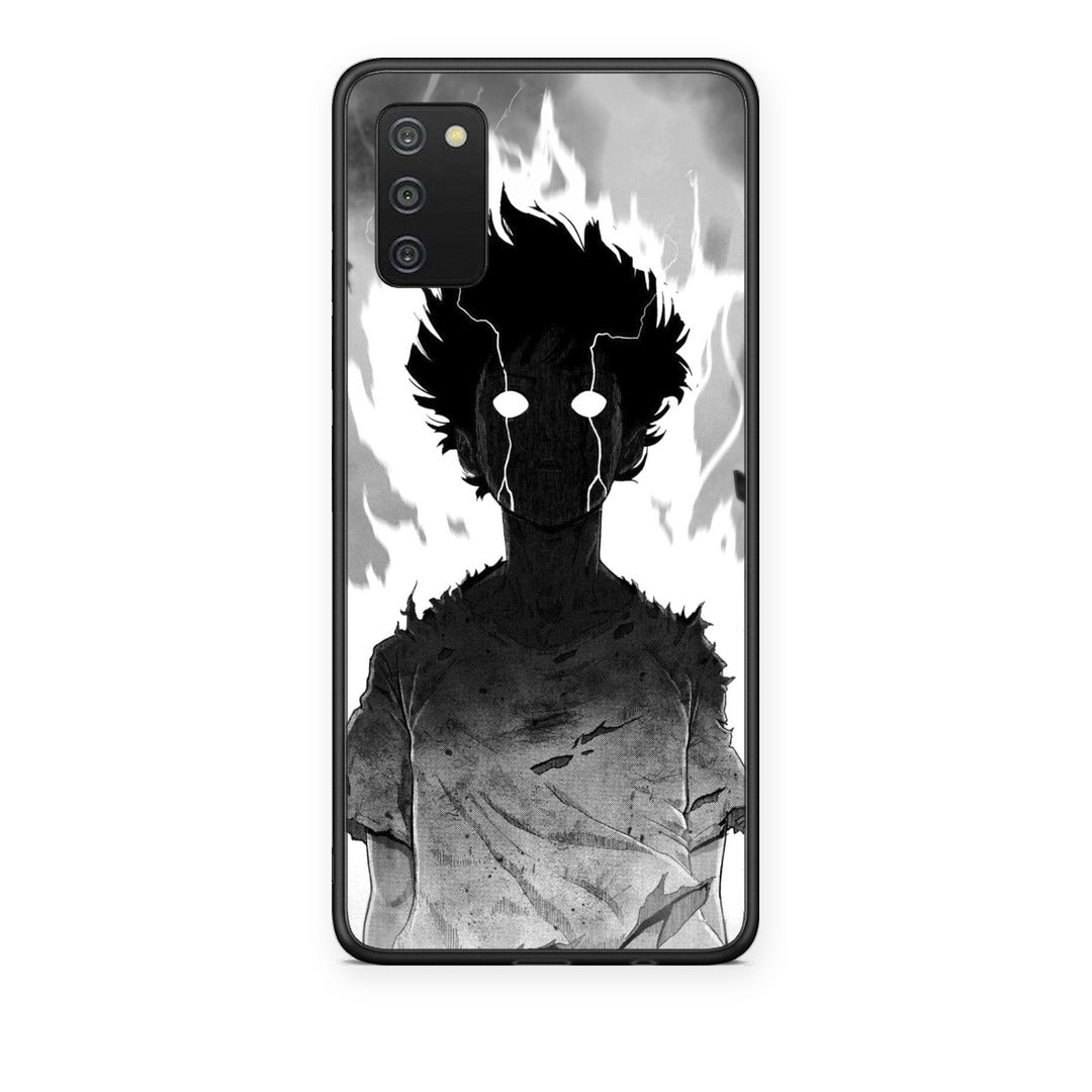 Θήκη Samsung Galaxy A03s Anime Boy από τη Smartfits με σχέδιο στο πίσω μέρος και μαύρο περίβλημα | Samsung Galaxy A03s Anime Boy case with colorful back and black bezels