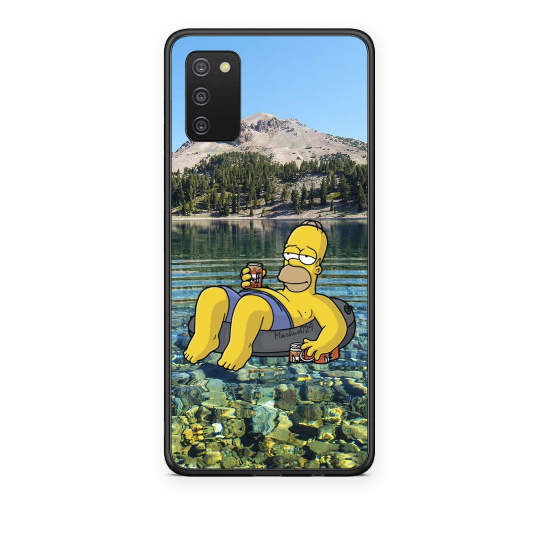 Θήκη Samsung Galaxy A03s Summer Happiness από τη Smartfits με σχέδιο στο πίσω μέρος και μαύρο περίβλημα | Samsung Galaxy A03s Summer Happiness case with colorful back and black bezels