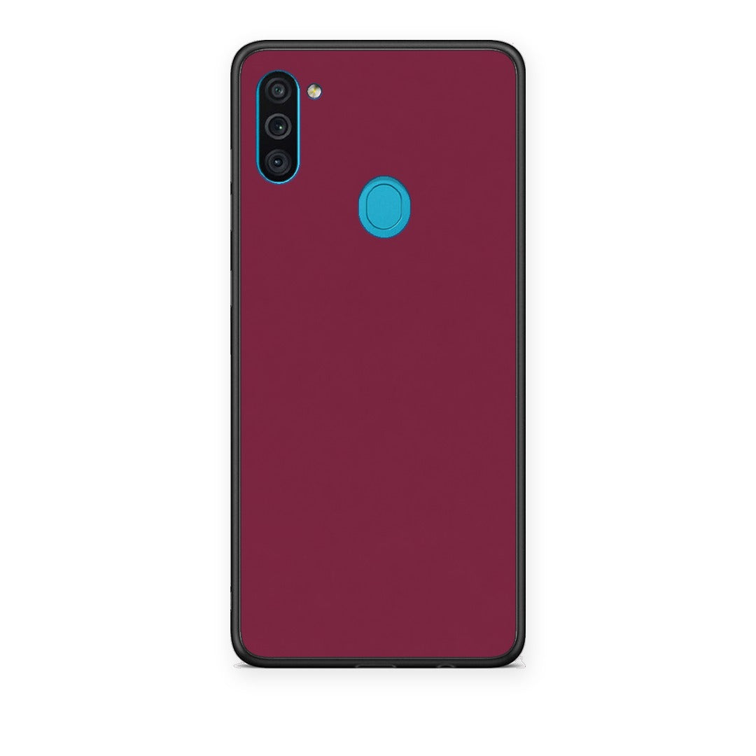 Θήκη Samsung Galaxy A11 / M11 Burgundy από τη Smartfits με σχέδιο στο πίσω μέρος και μαύρο περίβλημα | Samsung Galaxy A11 / M11 Burgundy case with colorful back and black bezels