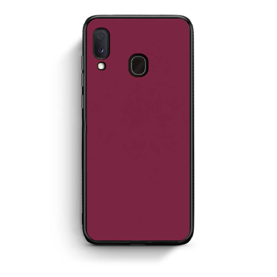 Θήκη Samsung Galaxy A20e Burgundy από τη Smartfits με σχέδιο στο πίσω μέρος και μαύρο περίβλημα | Samsung Galaxy A20e Burgundy case with colorful back and black bezels
