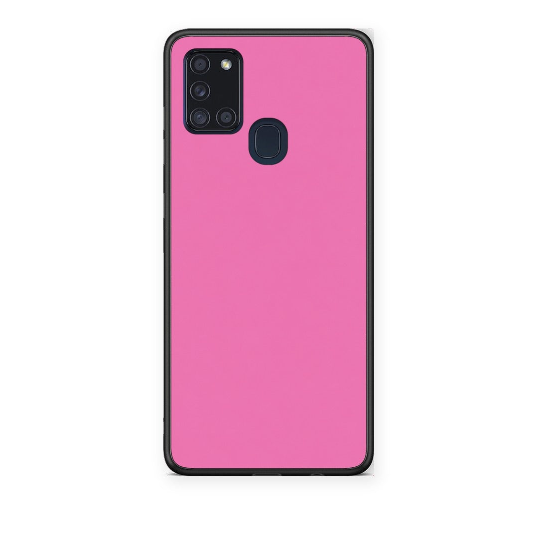 Θήκη Samsung Galaxy A21s Rose Pink από τη Smartfits με σχέδιο στο πίσω μέρος και μαύρο περίβλημα | Samsung Galaxy A21s Rose Pink case with colorful back and black bezels