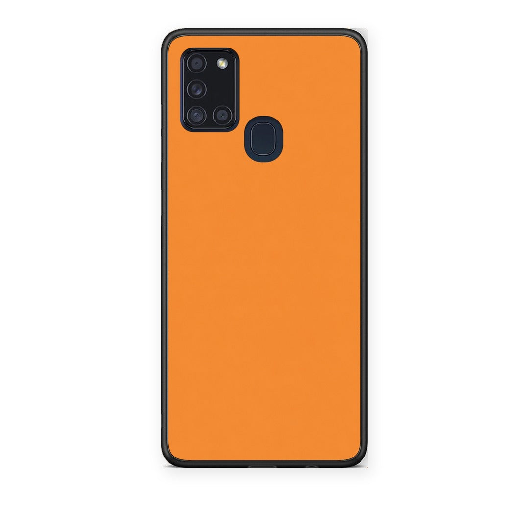 Θήκη Samsung Galaxy A21s Tangerine Orange από τη Smartfits με σχέδιο στο πίσω μέρος και μαύρο περίβλημα | Samsung Galaxy A21s Tangerine Orange case with colorful back and black bezels
