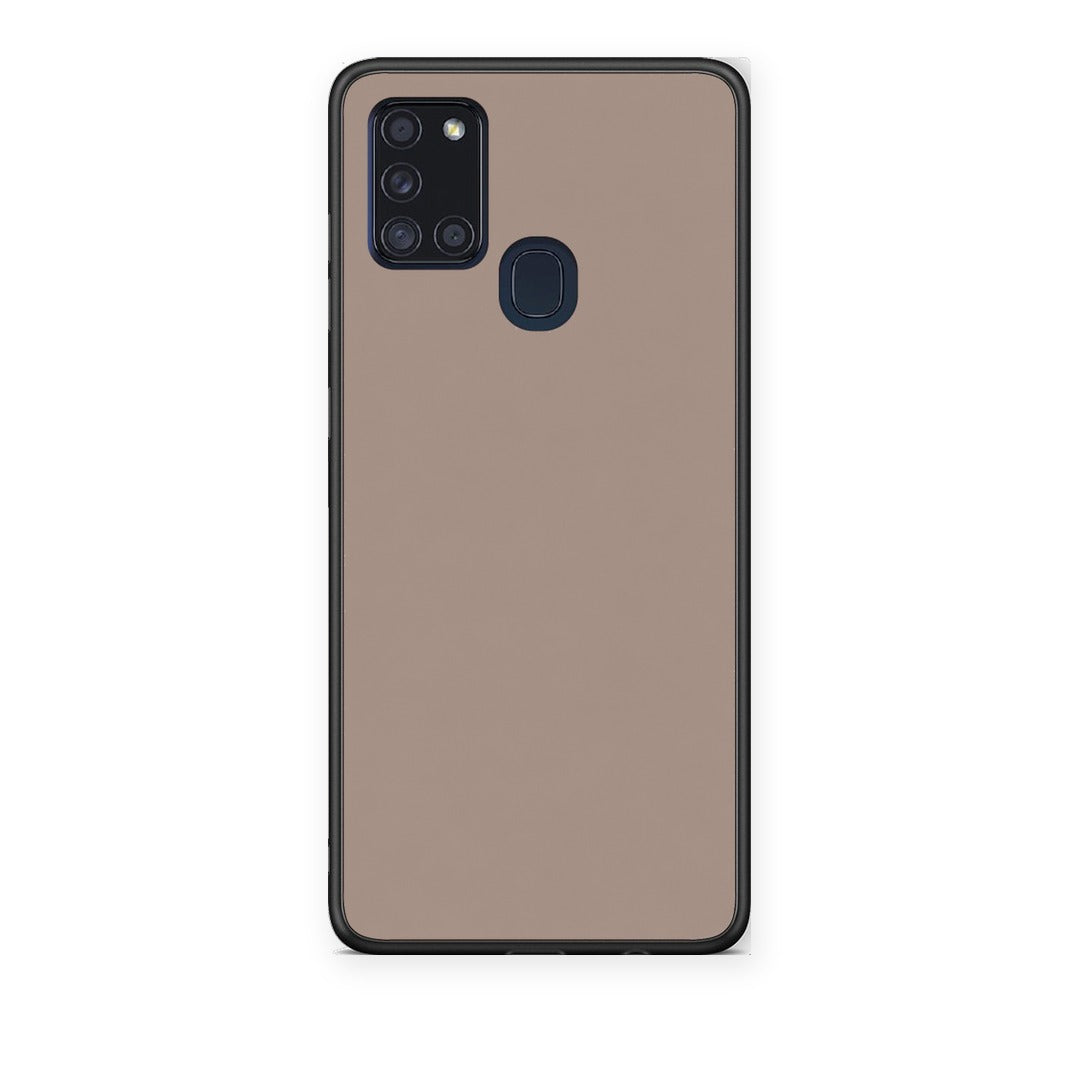 Θήκη Samsung Galaxy A21s Warm Taupe από τη Smartfits με σχέδιο στο πίσω μέρος και μαύρο περίβλημα | Samsung Galaxy A21s Warm Taupe case with colorful back and black bezels