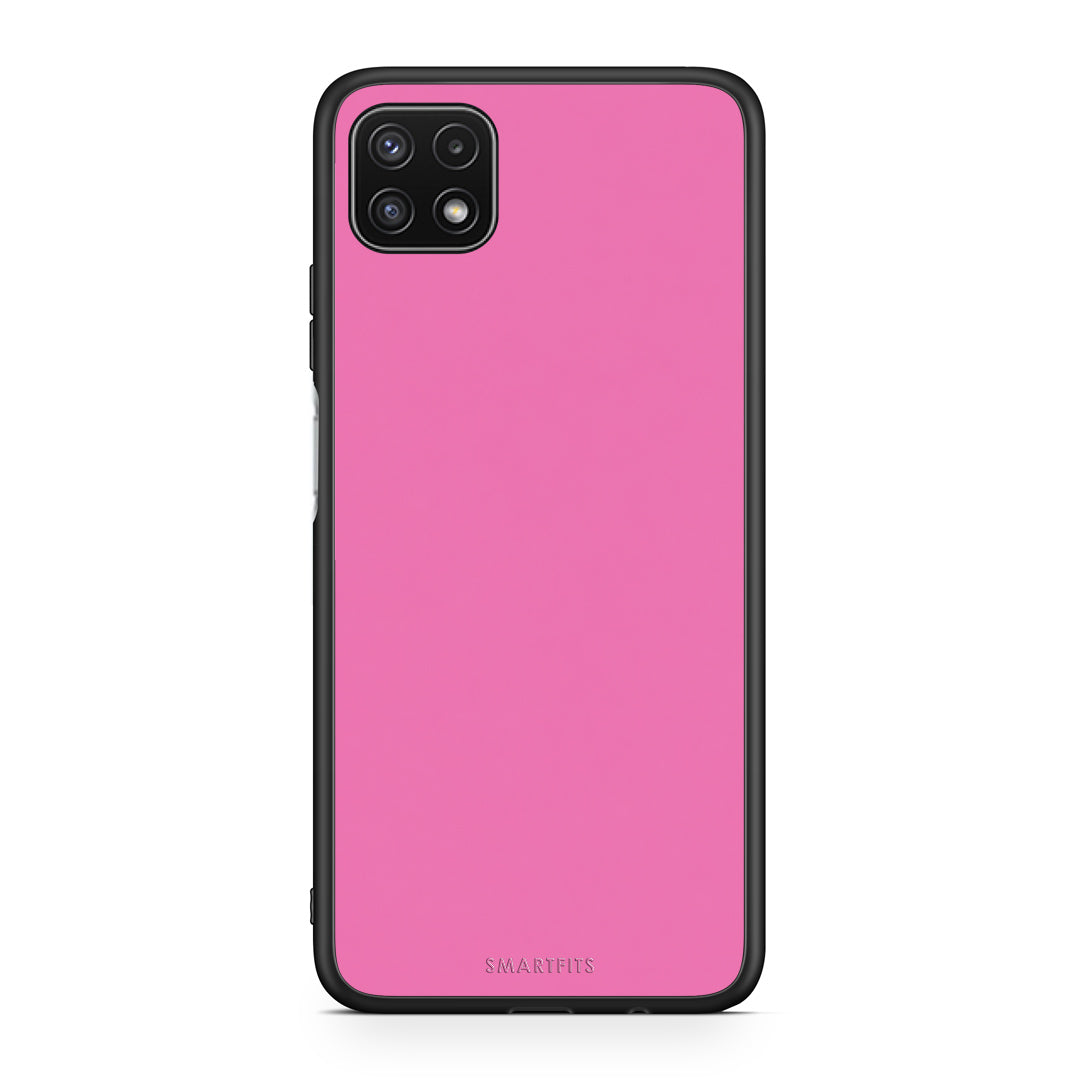 Θήκη Samsung Galaxy A22 5G Rose Pink από τη Smartfits με σχέδιο στο πίσω μέρος και μαύρο περίβλημα | Samsung Galaxy A22 5G Rose Pink case with colorful back and black bezels