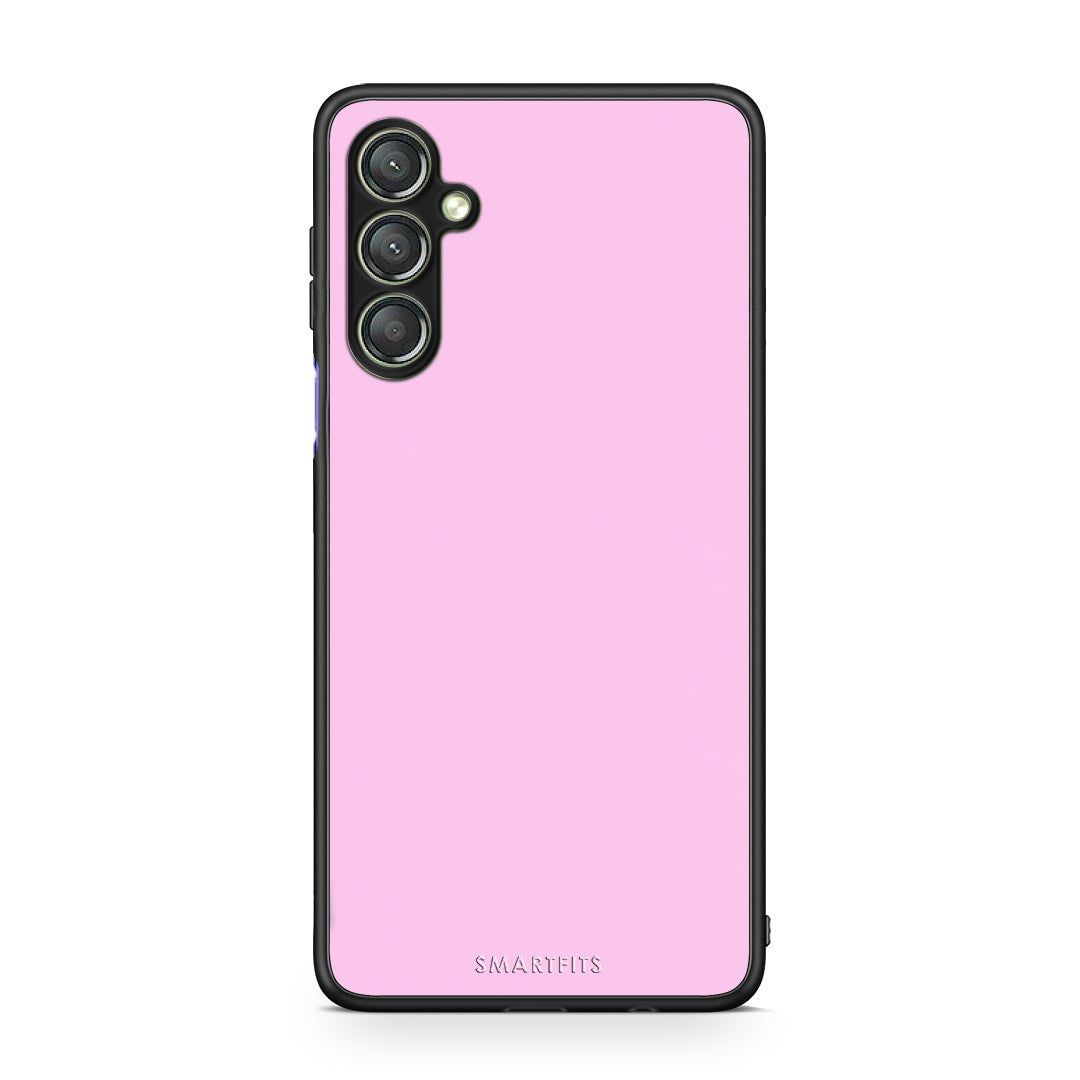 Θήκη Samsung Galaxy A24 4G Cotton Candy Pink από τη Smartfits με σχέδιο στο πίσω μέρος και μαύρο περίβλημα | Samsung Galaxy A24 4G Cotton Candy Pink case with colorful back and black bezels
