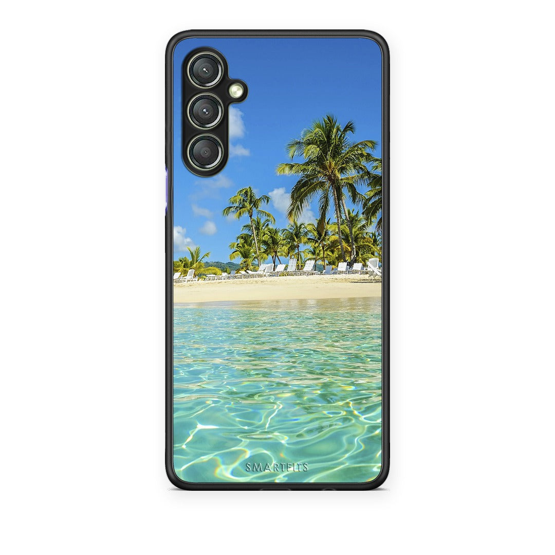 Θήκη Samsung Galaxy A24 4G Tropical Vibes από τη Smartfits με σχέδιο στο πίσω μέρος και μαύρο περίβλημα | Samsung Galaxy A24 4G Tropical Vibes case with colorful back and black bezels