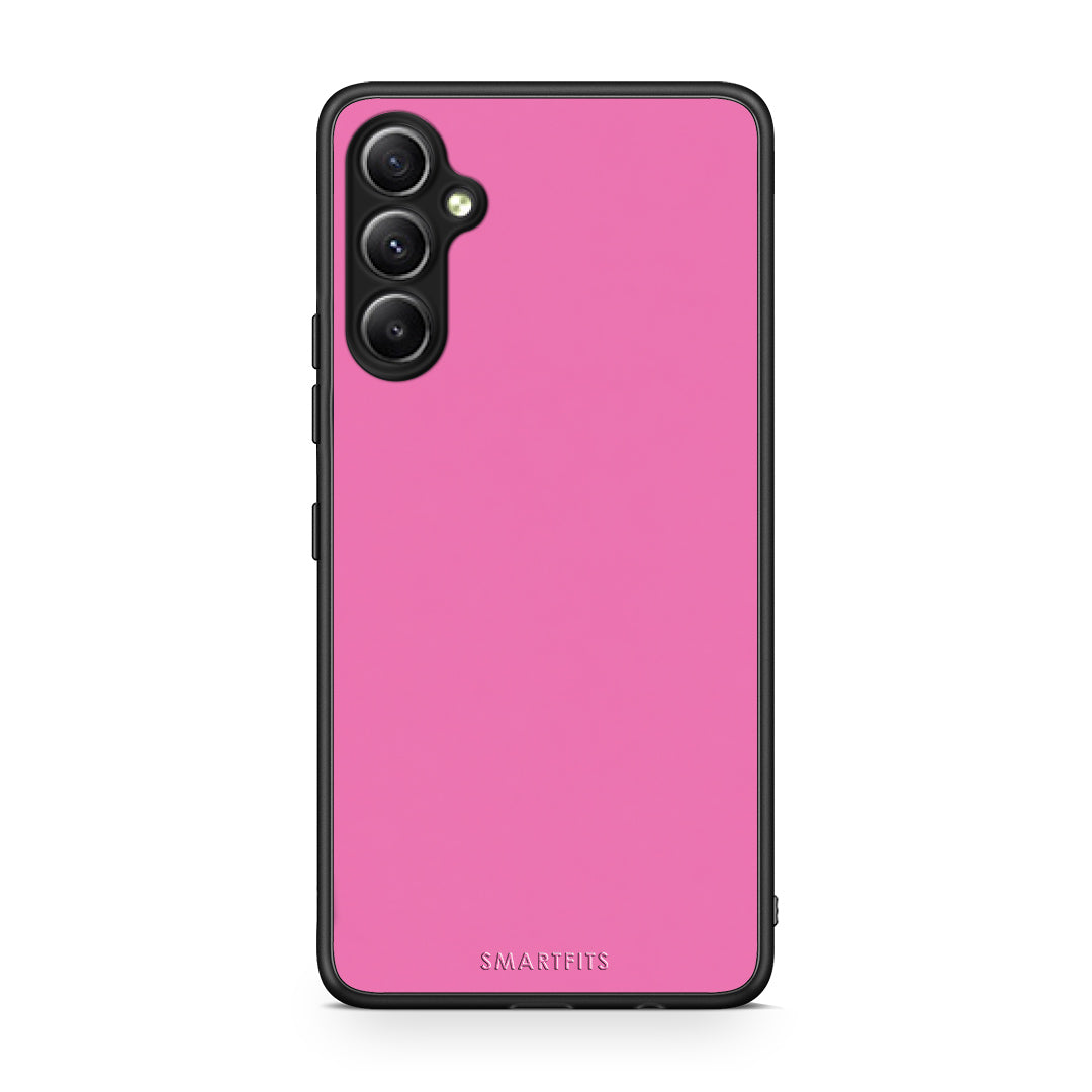 Θήκη Samsung Galaxy A34 Rose Pink από τη Smartfits με σχέδιο στο πίσω μέρος και μαύρο περίβλημα | Samsung Galaxy A34 Rose Pink case with colorful back and black bezels