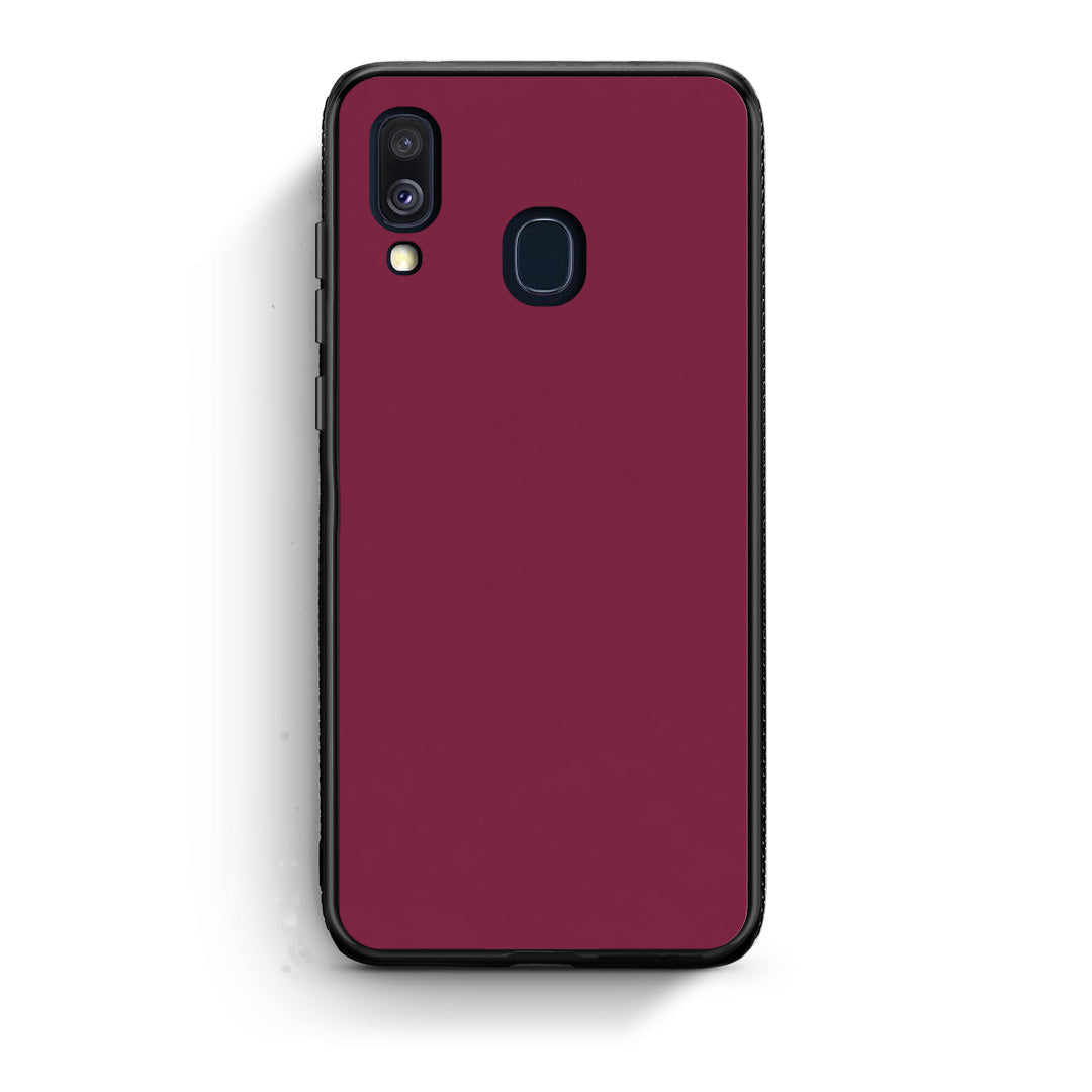 Θήκη Samsung Galaxy A40 Burgundy από τη Smartfits με σχέδιο στο πίσω μέρος και μαύρο περίβλημα | Samsung Galaxy A40 Burgundy case with colorful back and black bezels