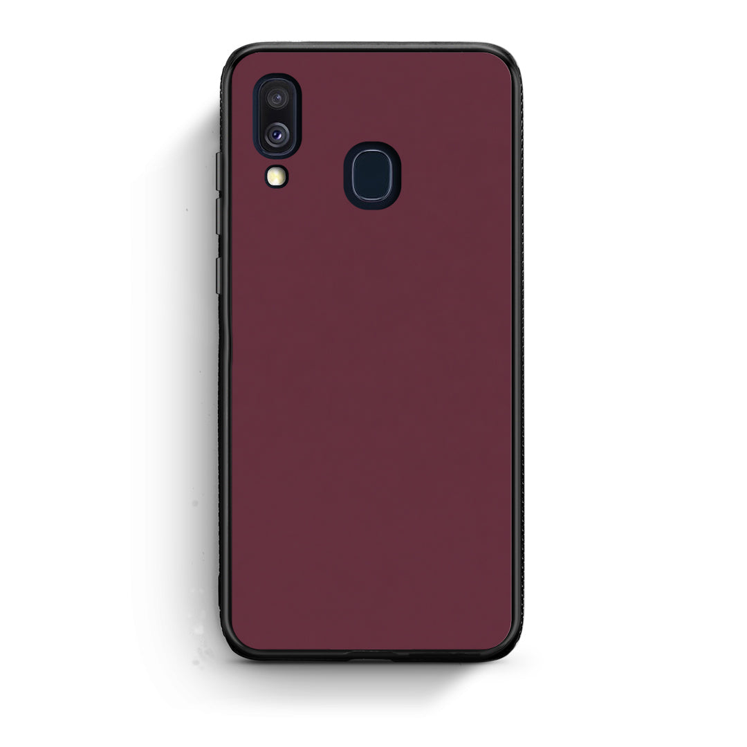 Θήκη Samsung Galaxy A40 Muted Burgundy από τη Smartfits με σχέδιο στο πίσω μέρος και μαύρο περίβλημα | Samsung Galaxy A40 Muted Burgundy case with colorful back and black bezels