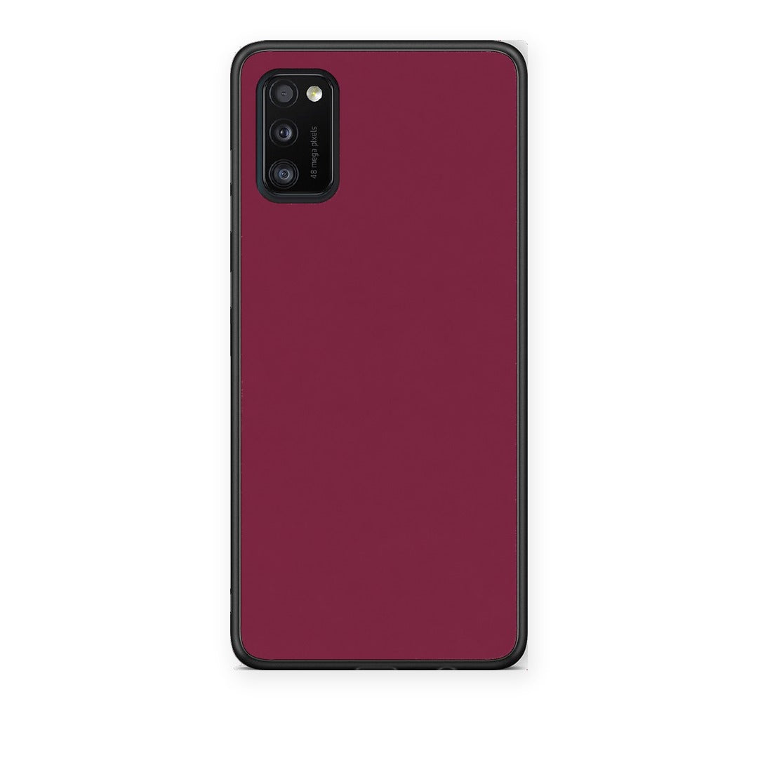 Θήκη Samsung Galaxy A41 Burgundy από τη Smartfits με σχέδιο στο πίσω μέρος και μαύρο περίβλημα | Samsung Galaxy A41 Burgundy case with colorful back and black bezels