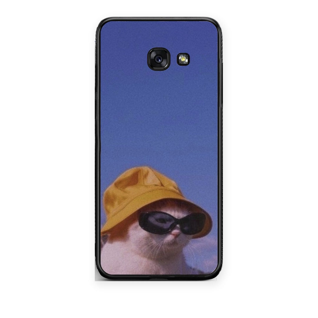 Θήκη Samsung Galaxy A5 2017 Cat Diva από τη Smartfits με σχέδιο στο πίσω μέρος και μαύρο περίβλημα | Samsung Galaxy A5 2017 Cat Diva case with colorful back and black bezels