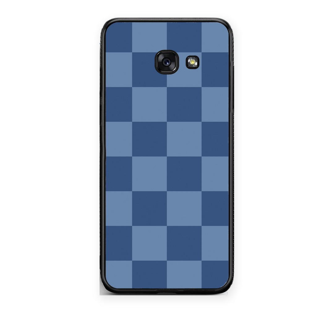 Θήκη Samsung Galaxy A5 2017 Denim Blue Checkerboard από τη Smartfits με σχέδιο στο πίσω μέρος και μαύρο περίβλημα | Samsung Galaxy A5 2017 Denim Blue Checkerboard case with colorful back and black bezels