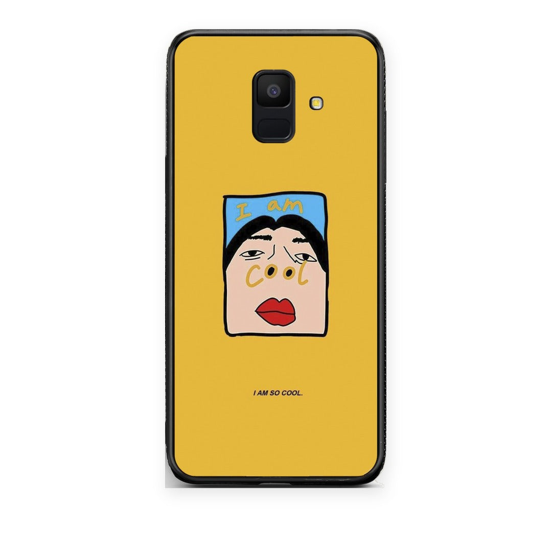 Θήκη Samsung Galaxy A6 2018 So Cool από τη Smartfits με σχέδιο στο πίσω μέρος και μαύρο περίβλημα | Samsung Galaxy A6 2018 So Cool case with colorful back and black bezels