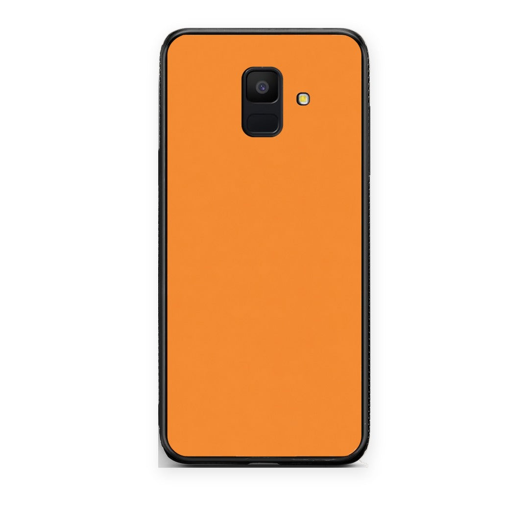 Θήκη Samsung Galaxy A6 2018 Tangerine Orange από τη Smartfits με σχέδιο στο πίσω μέρος και μαύρο περίβλημα | Samsung Galaxy A6 2018 Tangerine Orange case with colorful back and black bezels
