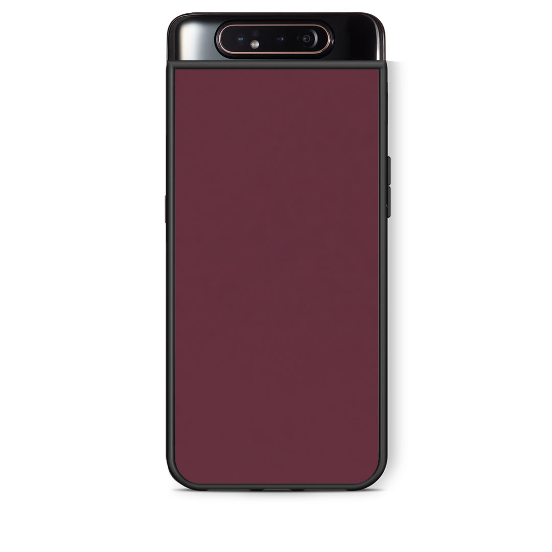 Θήκη Samsung Galaxy A80 Muted Burgundy από τη Smartfits με σχέδιο στο πίσω μέρος και μαύρο περίβλημα | Samsung Galaxy A80 Muted Burgundy case with colorful back and black bezels
