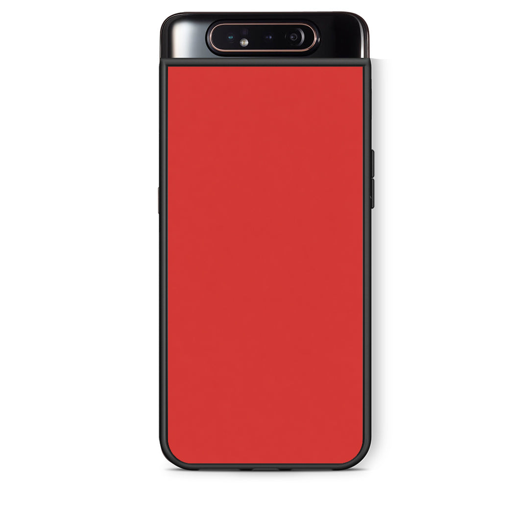 Θήκη Samsung Galaxy A80 Poppy Red από τη Smartfits με σχέδιο στο πίσω μέρος και μαύρο περίβλημα | Samsung Galaxy A80 Poppy Red case with colorful back and black bezels