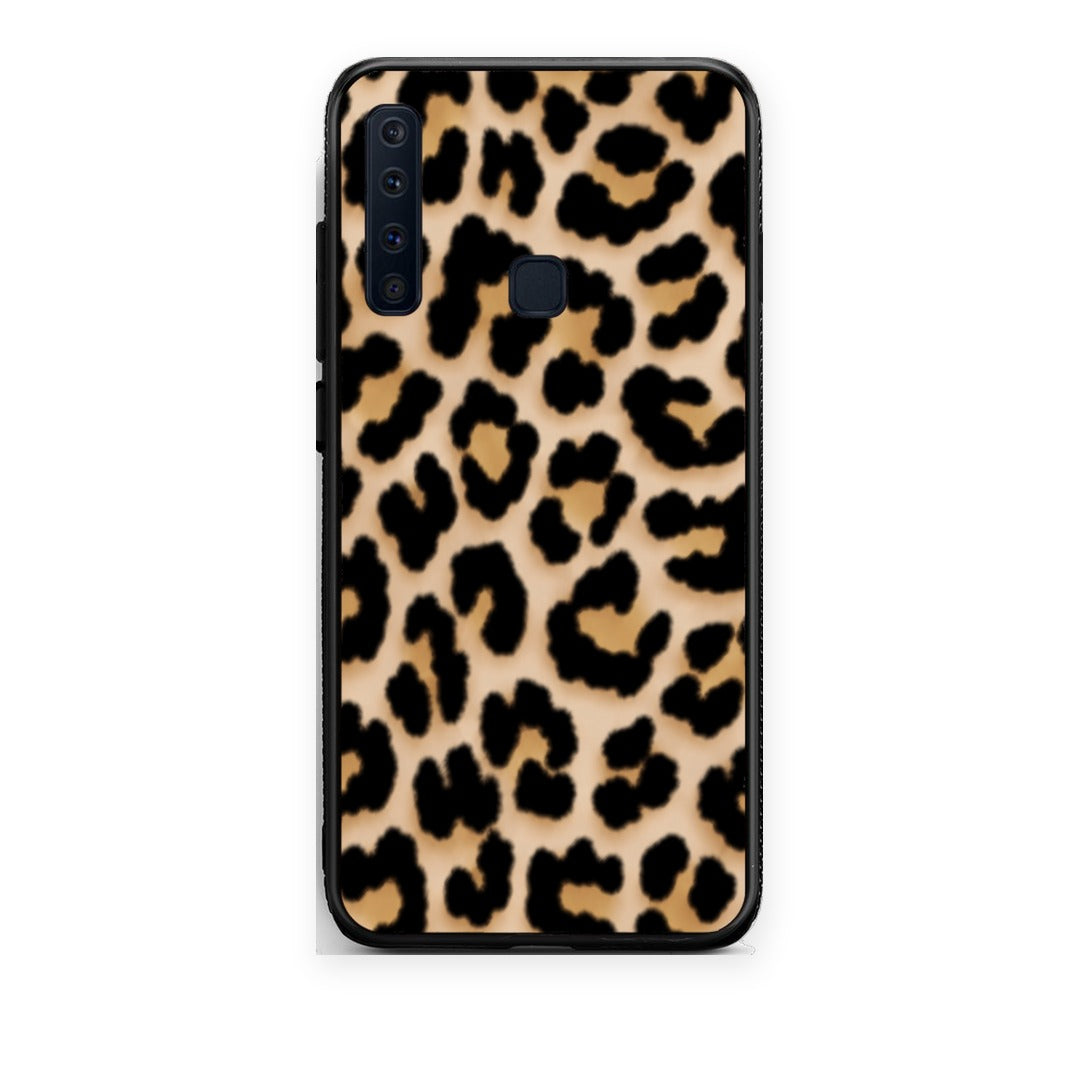 Θήκη Samsung Galaxy A9 Leopard Print Tan Small από τη Smartfits με σχέδιο στο πίσω μέρος και μαύρο περίβλημα | Samsung Galaxy A9 Leopard Print Tan Small case with colorful back and black bezels