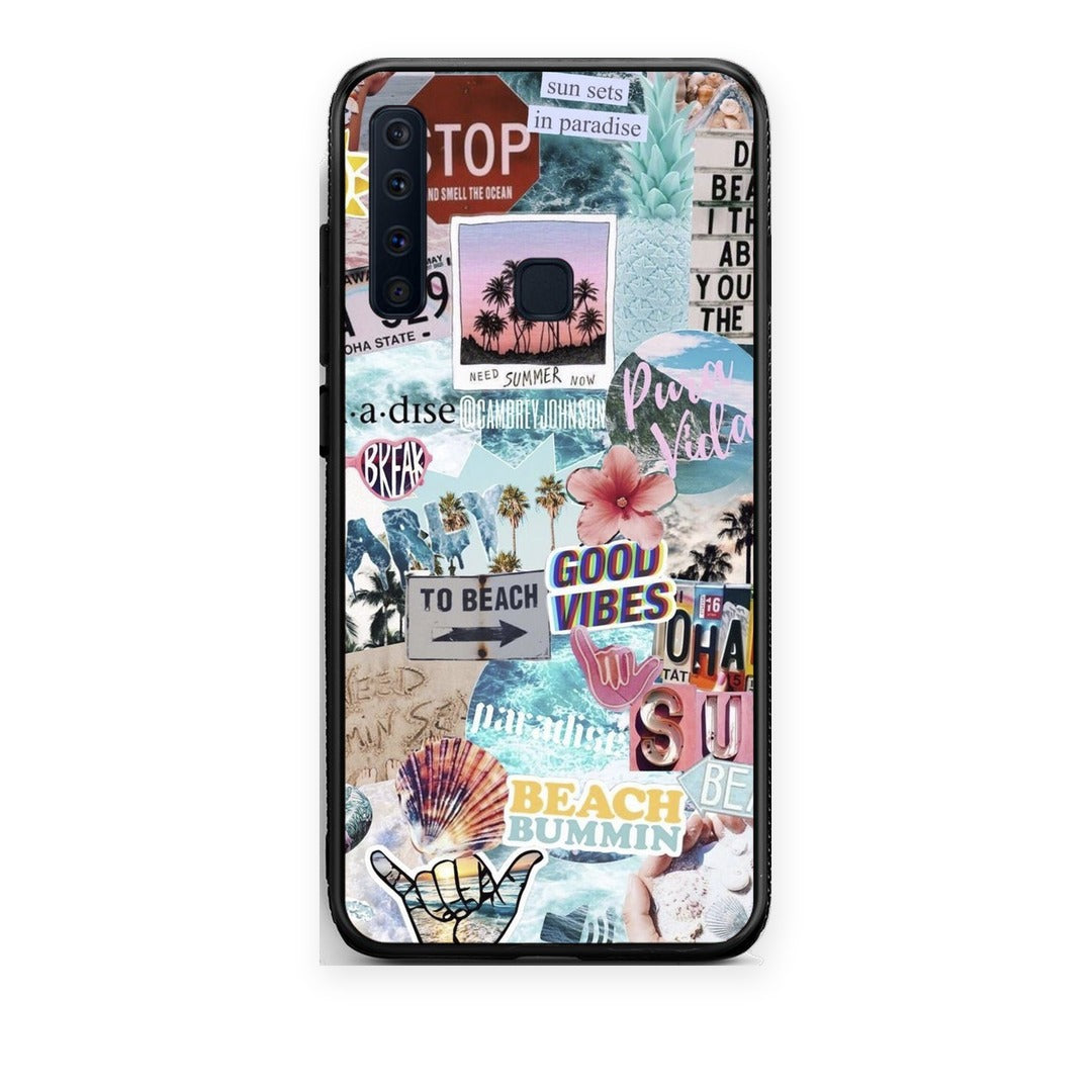 Θήκη Samsung Galaxy A9 Summer Vibes από τη Smartfits με σχέδιο στο πίσω μέρος και μαύρο περίβλημα | Samsung Galaxy A9 Summer Vibes case with colorful back and black bezels