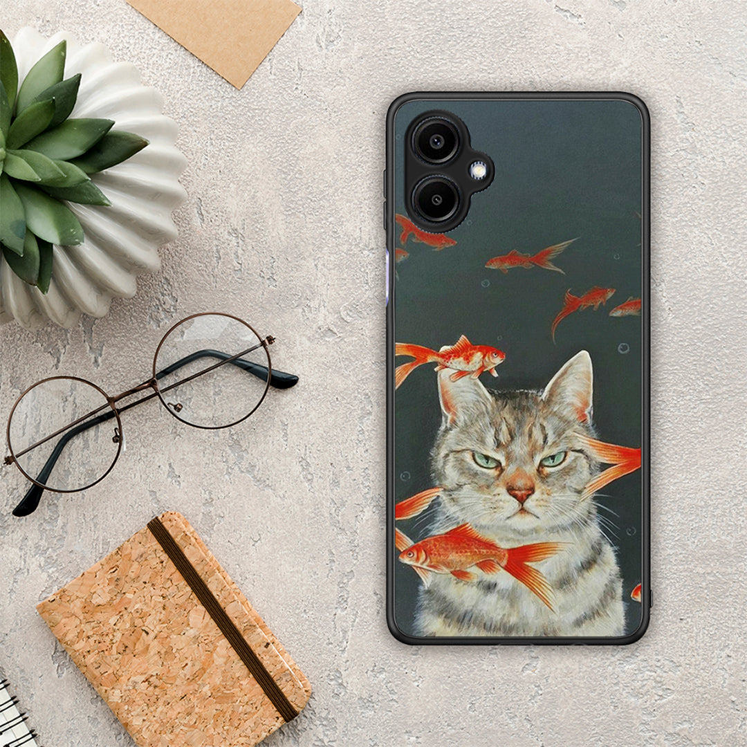 Cat Goldfish - Samsung Galaxy A06 θήκη