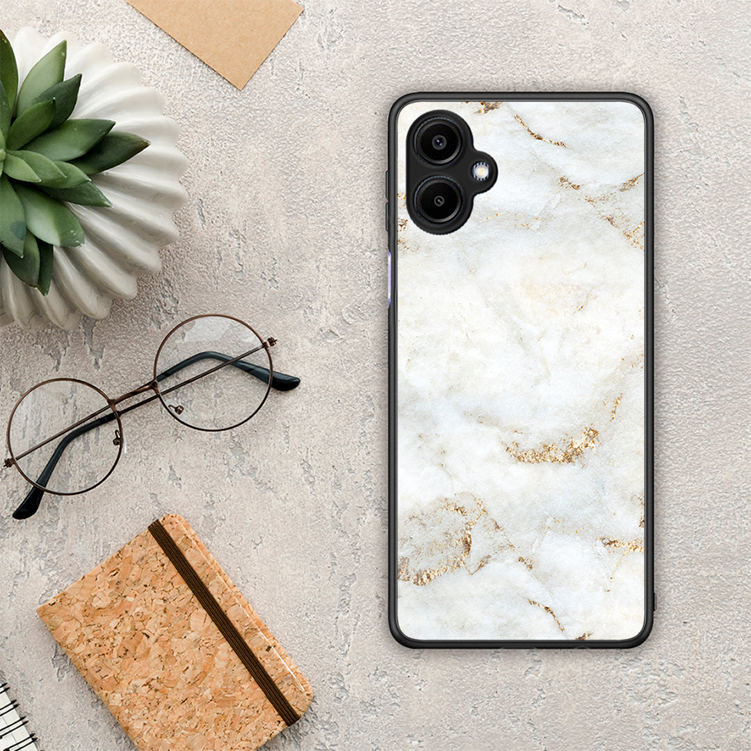 White Gold Marble - Samsung Galaxy A06 θήκη