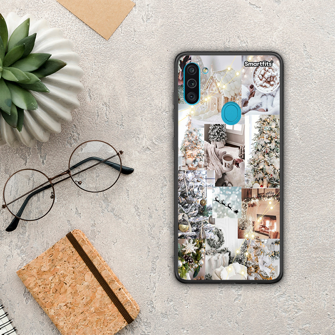 White Christmas - Samsung Galaxy A11 / M11 θήκη
