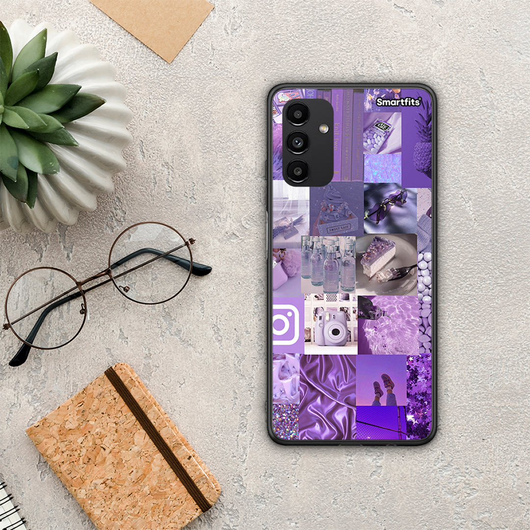 Purple Aesthetic Collage - Samsung Galaxy A04s θήκη