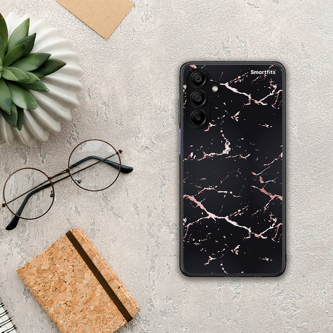 Marble Black Rosegold - Samsung A15 5G θήκη
