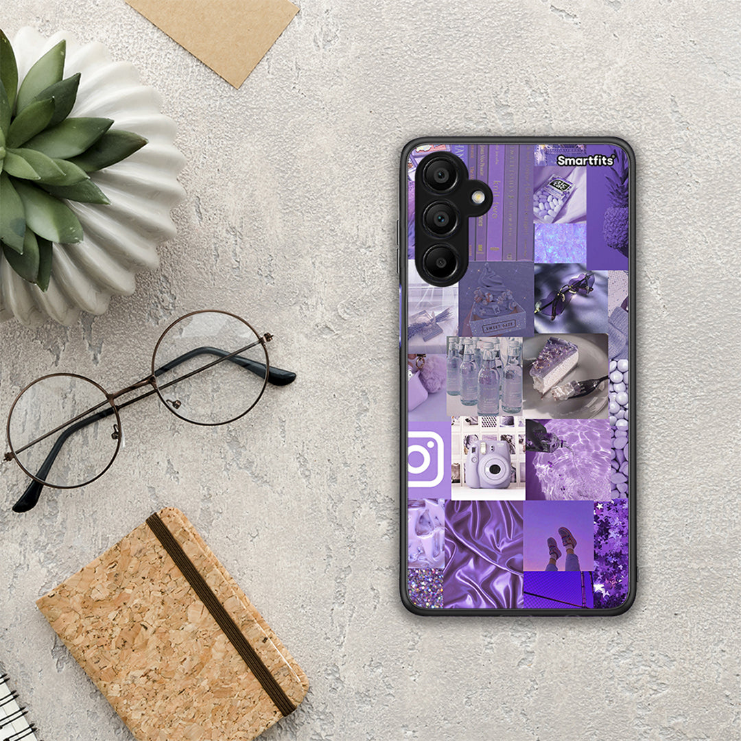 Purple Aesthetic Collage - Samsung A15 5G θήκη