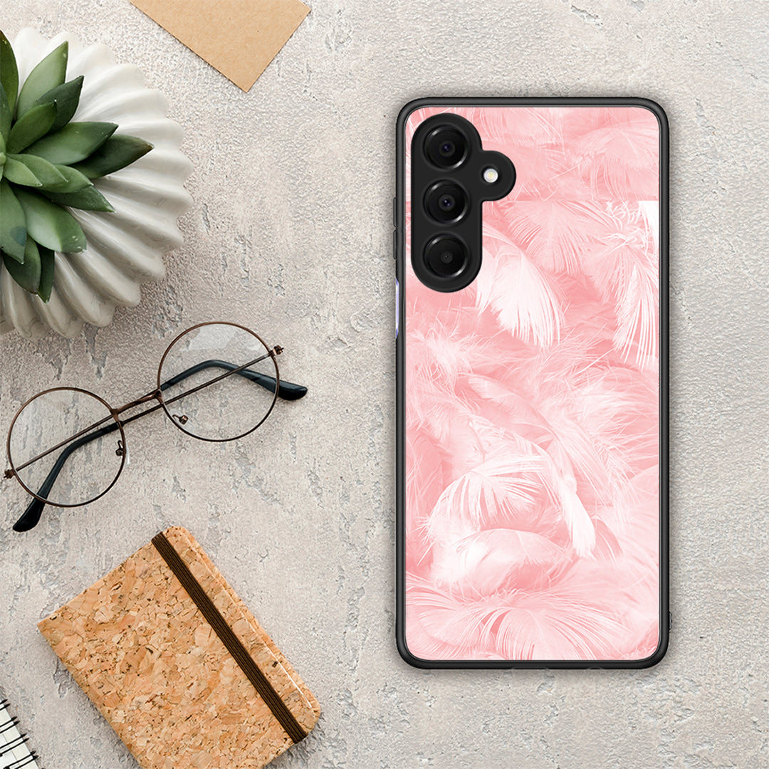 Boho Pink Feather - Samsung Galaxy A16 4G / 5G θήκη