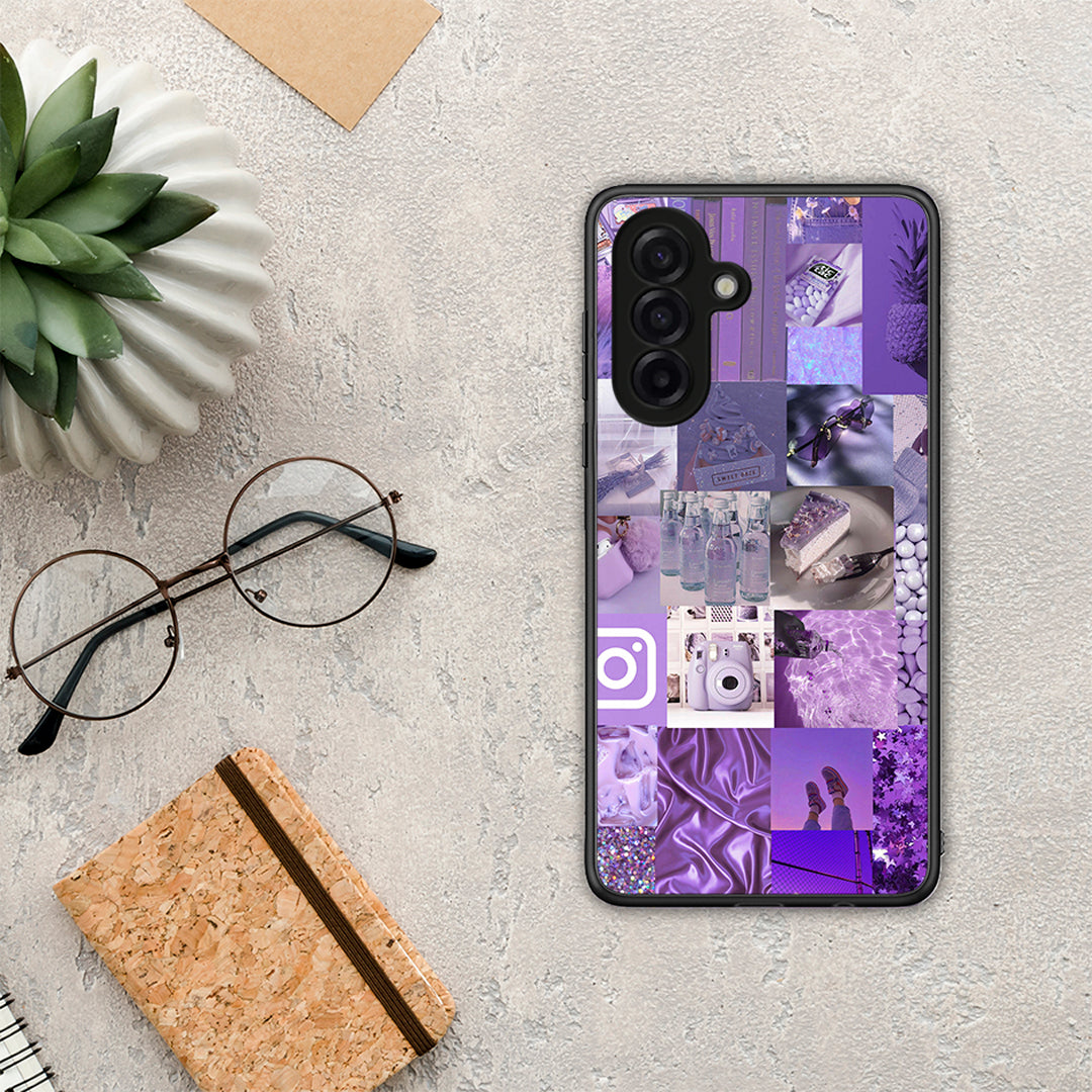 Purple Aesthetic Collage - Samsung Galaxy A17 4G θήκη