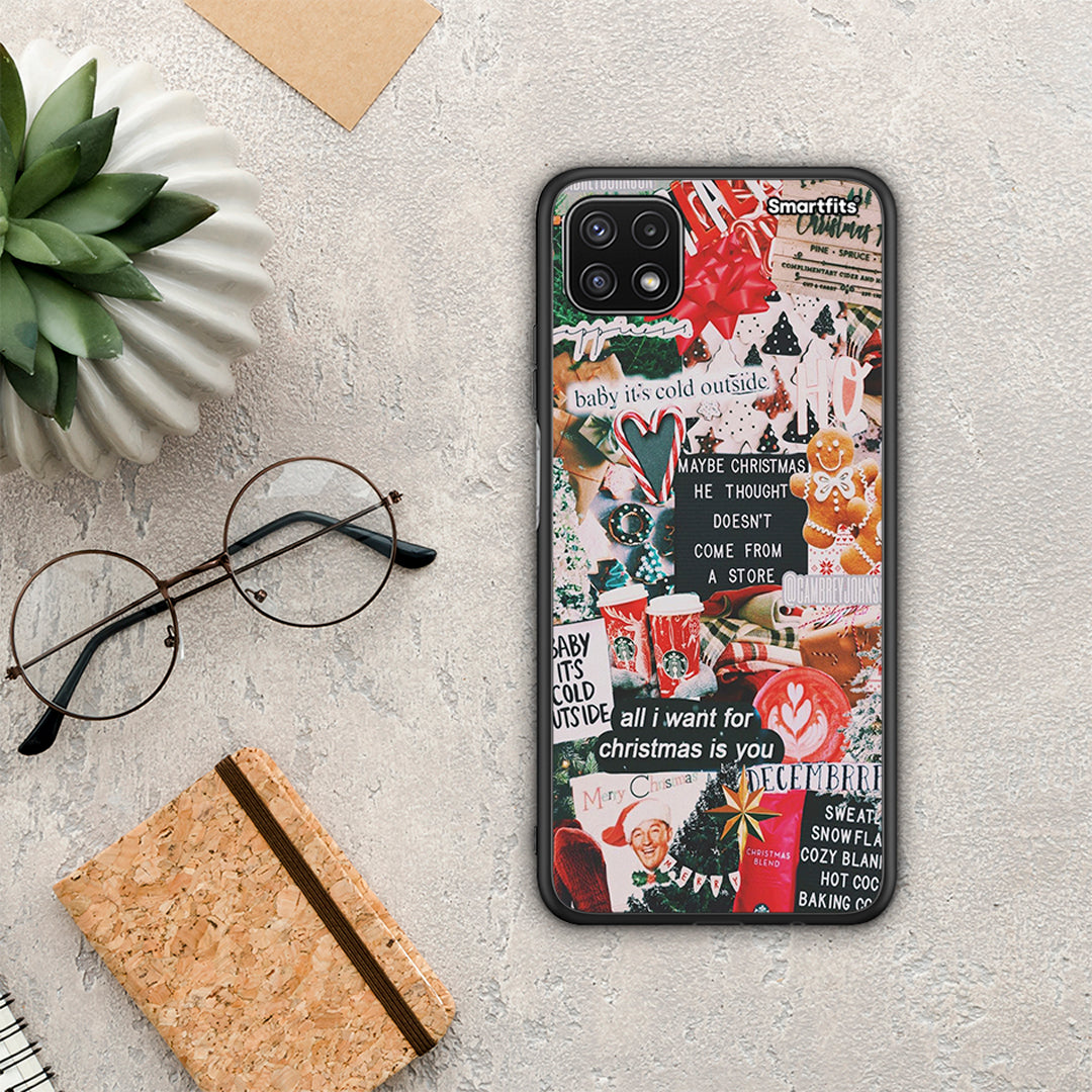 Christmas Happiness - Samsung Galaxy A22 5G θήκη