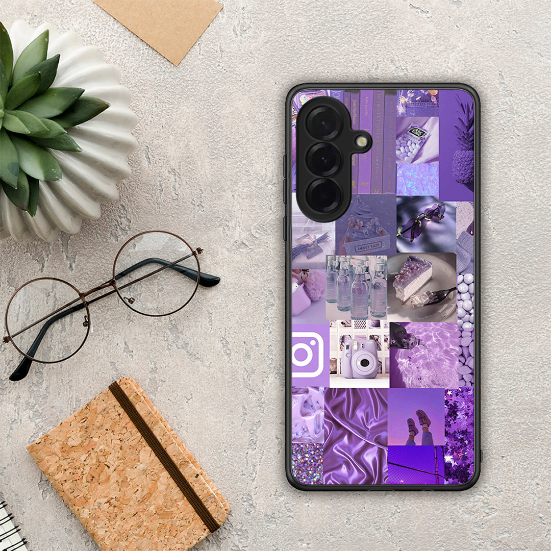 Purple Aesthetic Collage - Samsung Galaxy A36 θήκη