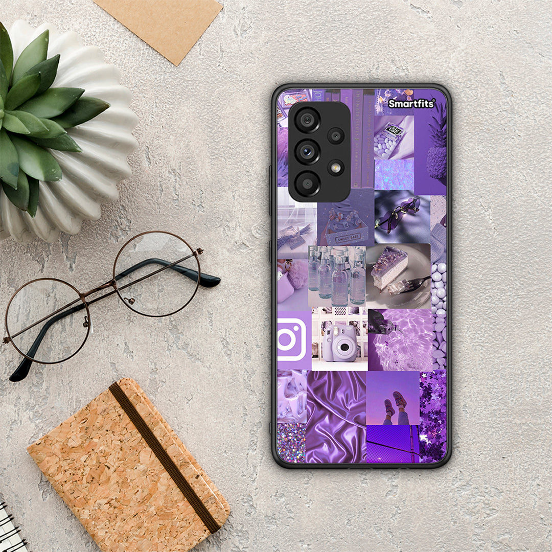 Purple Aesthetic Collage - Samsung Galaxy A53 5G θήκη