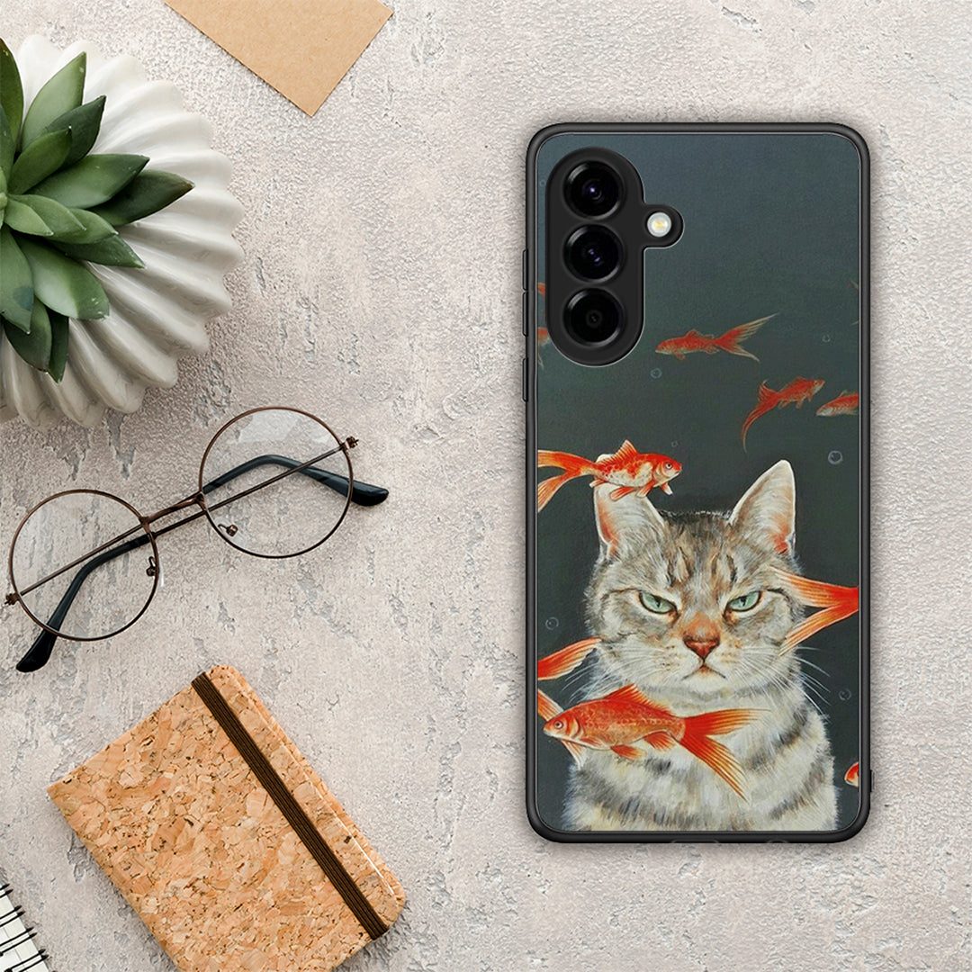 Cat Goldfish - Samsung Galaxy A56 θήκη