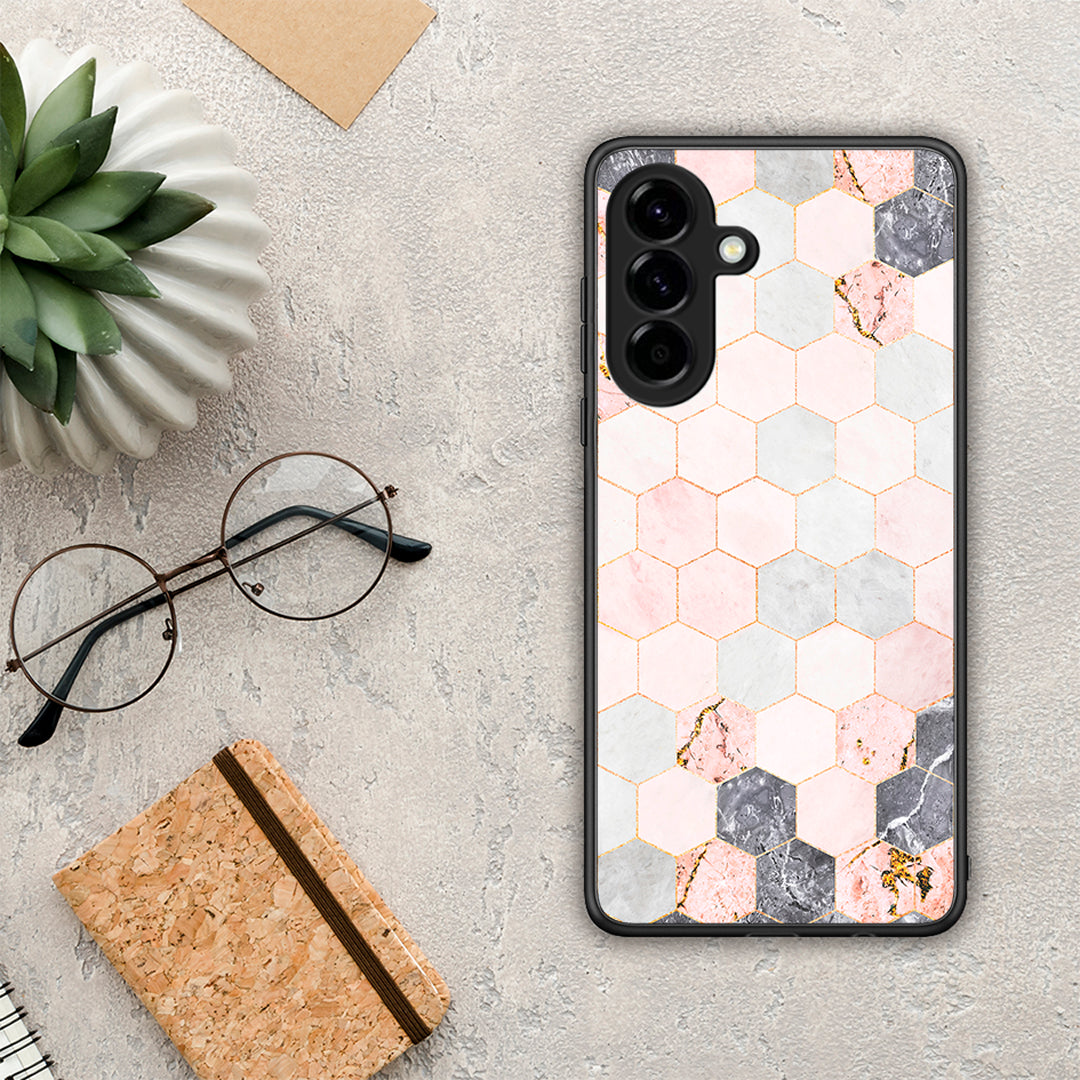 Marble Hexagon Pink - Samsung Galaxy A56 θήκη