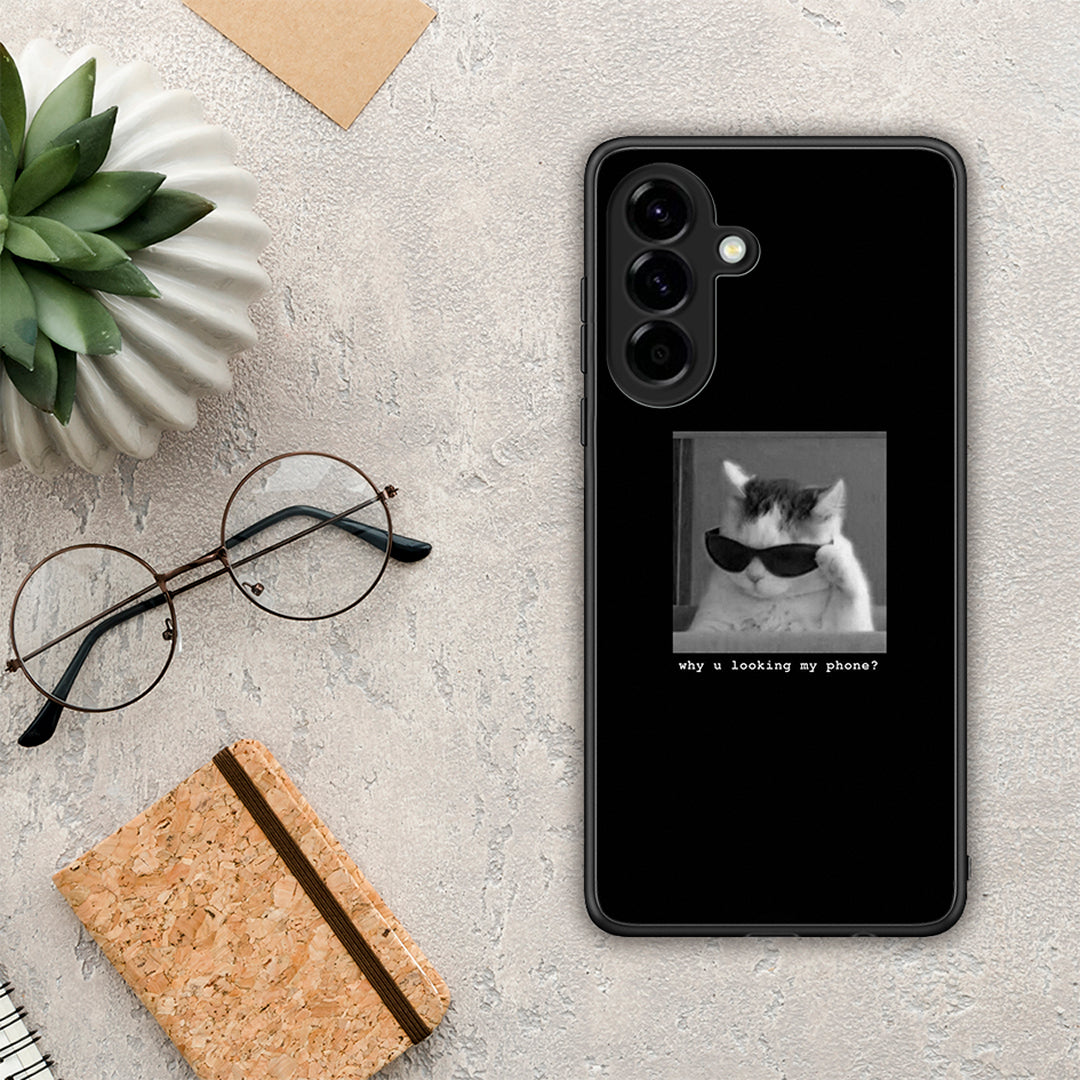 Meme Cat - Samsung Galaxy A56 θήκη