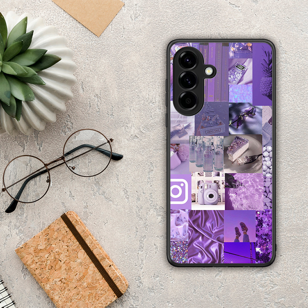 Purple Aesthetic Collage - Samsung Galaxy A56 θήκη