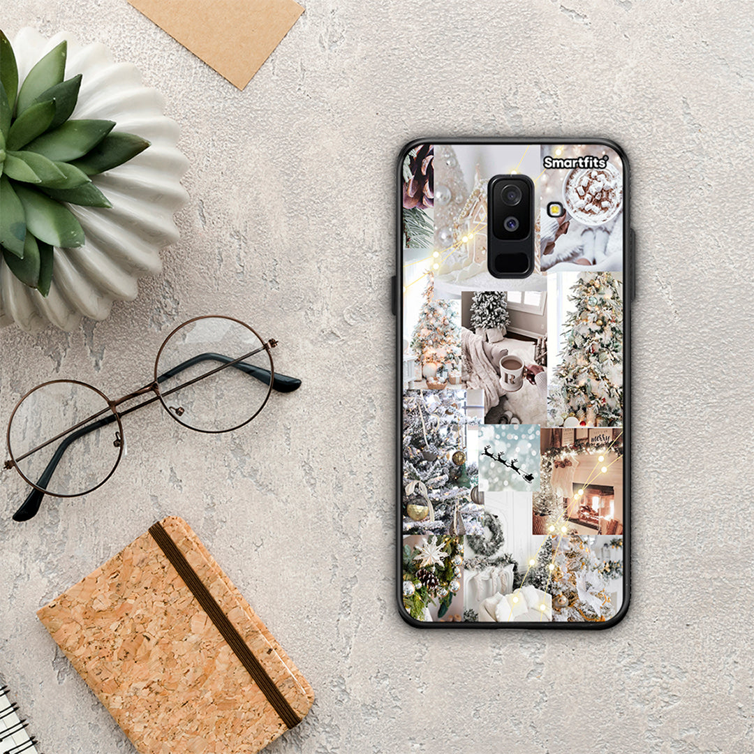 White Christmas - Samsung Galaxy A6+ 2018 θήκη