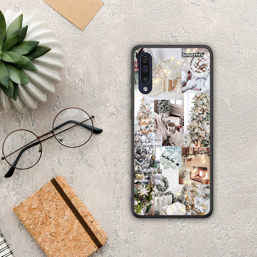 White Christmas - Samsung Galaxy A70 θήκη