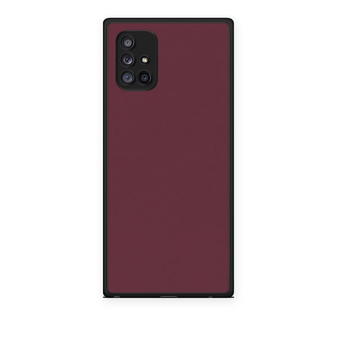 Θήκη Samsung Galaxy A71 5G Muted Burgundy από τη Smartfits με σχέδιο στο πίσω μέρος και μαύρο περίβλημα | Samsung Galaxy A71 5G Muted Burgundy case with colorful back and black bezels
