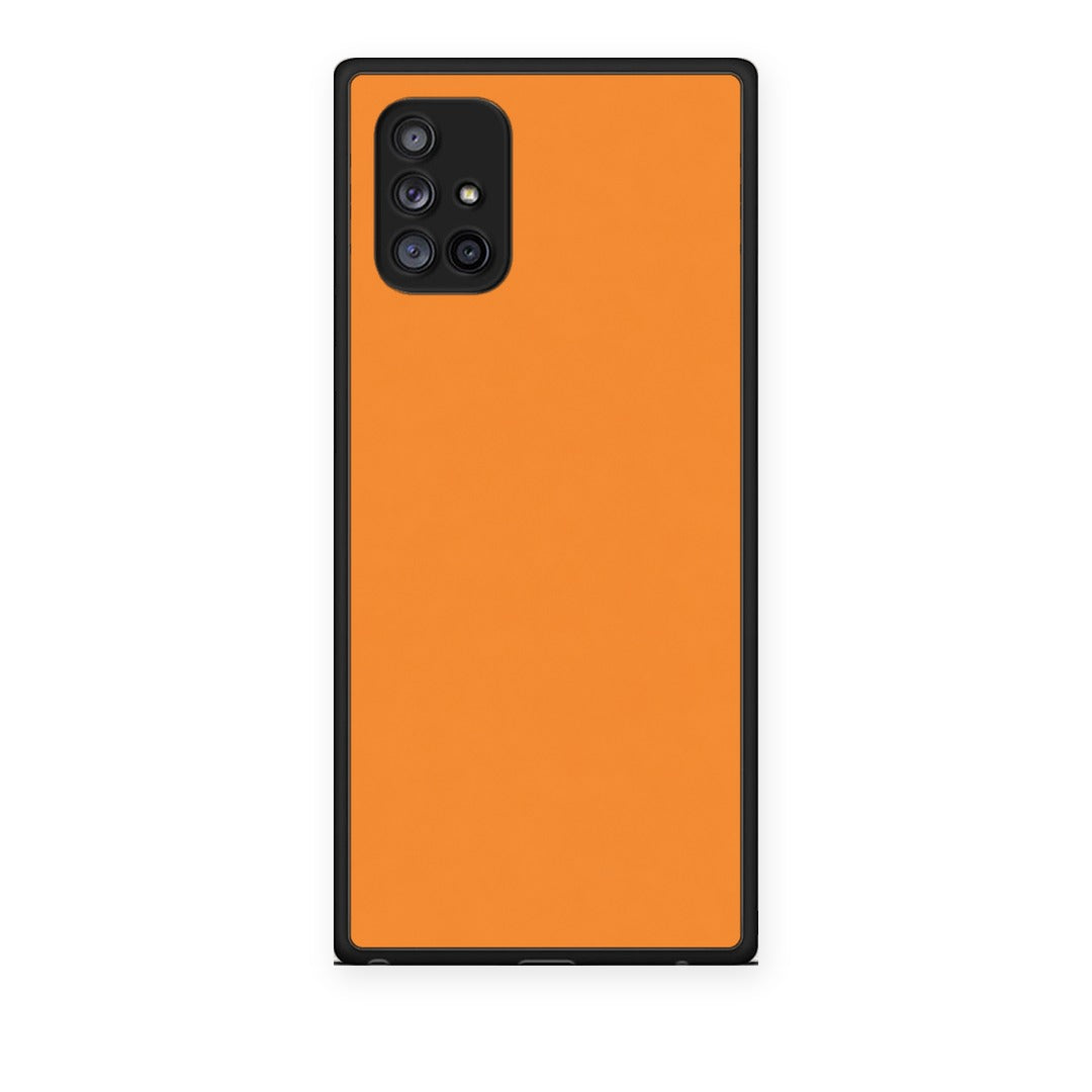Θήκη Samsung Galaxy A71 5G Tangerine Orange από τη Smartfits με σχέδιο στο πίσω μέρος και μαύρο περίβλημα | Samsung Galaxy A71 5G Tangerine Orange case with colorful back and black bezels