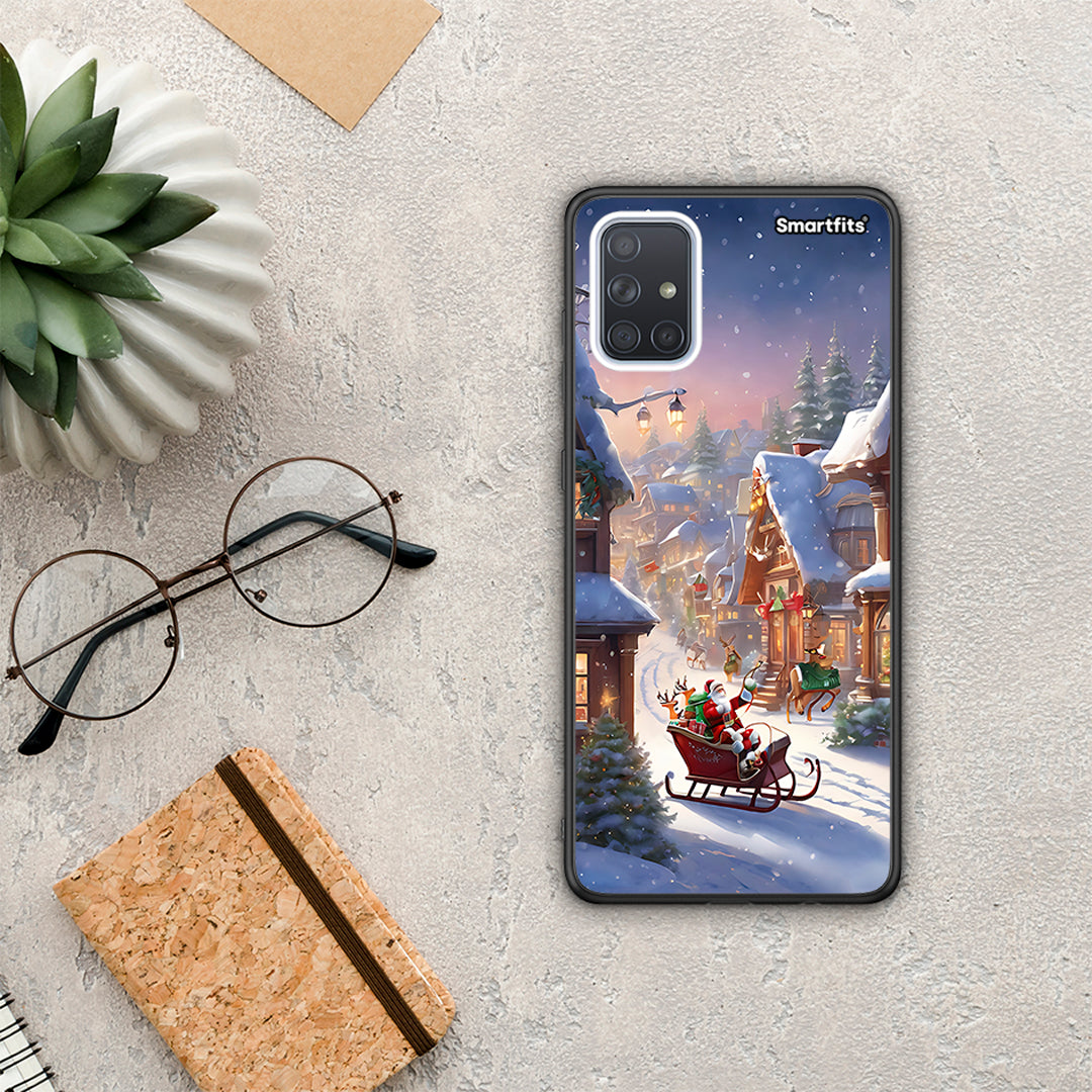 Christmas Snow - Samsung Galaxy A71 θήκη