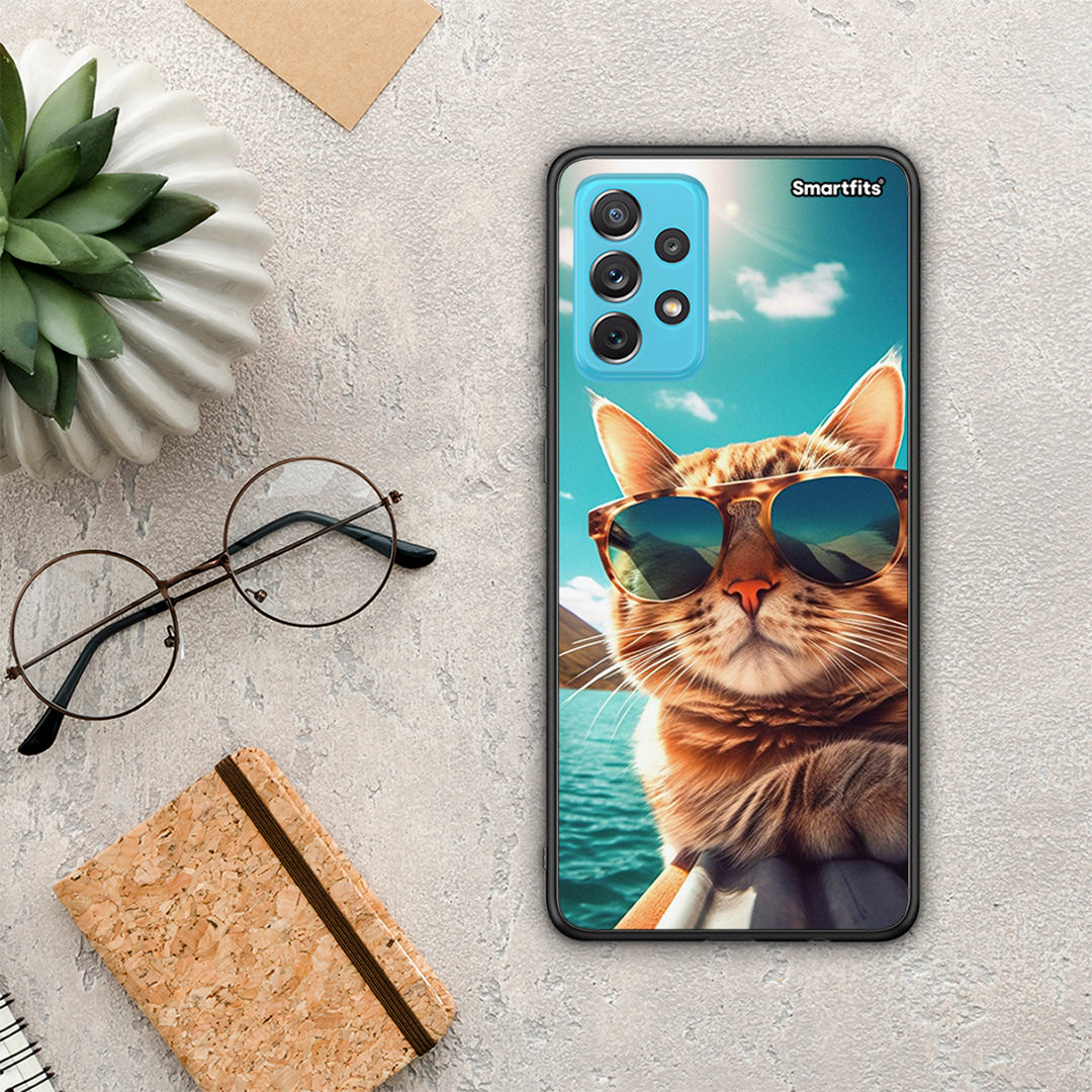 Summer Cat - Samsung Galaxy A72 θήκη