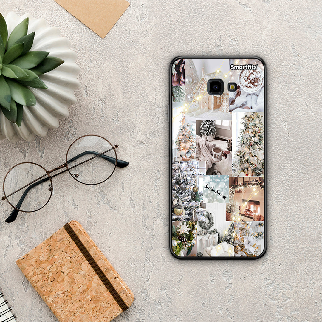 White Christmas - Samsung Galaxy J4+ θήκη