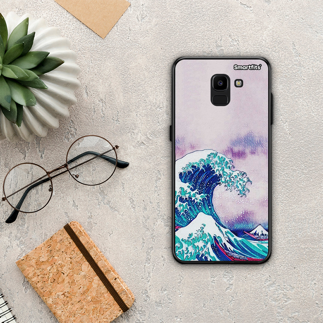 Blue Waves - Samsung Galaxy J6 θήκη